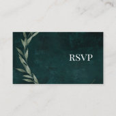 Gothic Leaves dreamy drama EMERALD GREEN, e-RSVP Informatiekaartje (Voorkant)