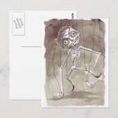 Gothic lelijke pop briefkaart (Voorkant / Achterkant)