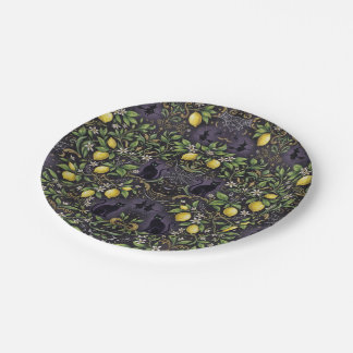 Gothic Lemon Halloween Papieren Borden Patroon Bordje