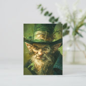 Gothic Leprechaun Briefkaart (Staand voorkant)