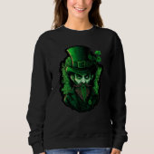Gothic Leprechaun Creepy St Patrick Day Goth Trui (Voorkant)