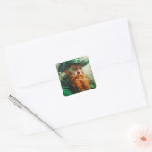 Gothic Leprechaun Vierkante Sticker (Envelop)