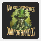 Gothic Leprechaun Vierkante Sticker (Voorkant)