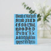 Gothic Letters Briefkaart (Staand voorkant)