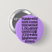 Gothic Letters Button (Voorkant /achterkant)