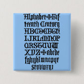 Gothic Letters Button (Voorkant)
