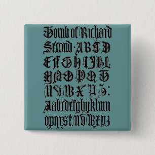 Gothic Letters Button
