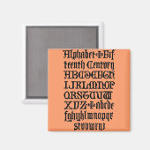 Gothic Letters Magnet (Voorkant / Achterkant)