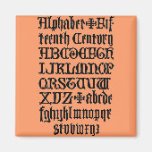 Gothic Letters Magnet (Voorkant)