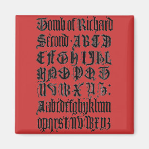 Gothic Letters Magnet