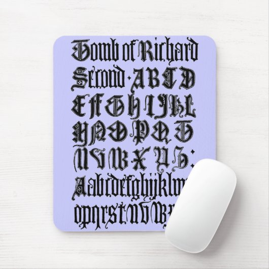 Gothic Letters Muismat (Met muis)