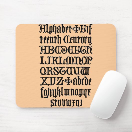 Gothic Letters Muismat (Met muis)