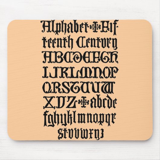 Gothic Letters Muismat (Voorkant)