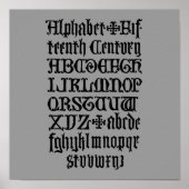 Gothic Letters Poster (Voorkant)