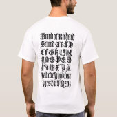 Gothic Letters Shirt (Achterkant)