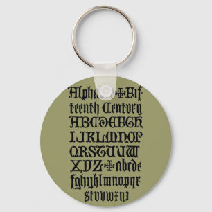 Gothic Letters Sleutelhanger