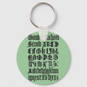 Gothic Letters Sleutelhanger