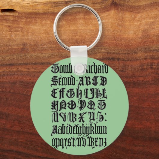 Gothic Letters Sleutelhanger (Voorkant)
