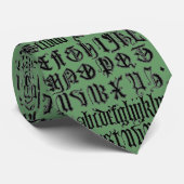 Gothic Letters Stropdas (Opgerold)