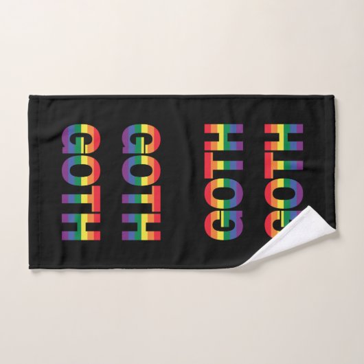 Gothic LGBTQ+ Regenbogen Bad Handdoek (Handdoek)