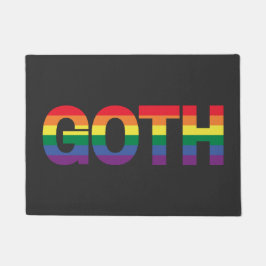 Gothic LGBTQ+ Regenbogen Deurmat