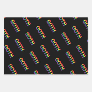 Gothic LGBTQ+ Regenbogen Inpakpapier Vel