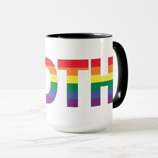 Gothic LGBTQ+ Regenbogen Mok (Voorkant rechts)