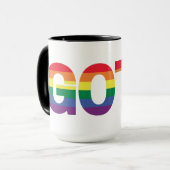 Gothic LGBTQ+ Regenbogen Mok (Voorkant links)