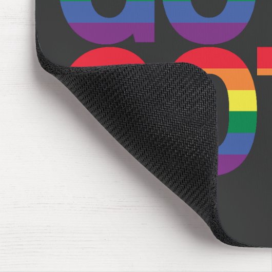 Gothic LGBTQ+ Regenbogen Muismat (Hoek)