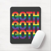 Gothic LGBTQ+ Regenbogen Muismat (Met muis)