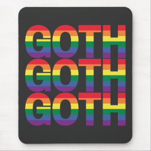 Gothic LGBTQ+ Regenbogen Muismat