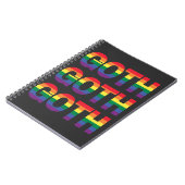 Gothic LGBTQ+ Regenbogen Notitieboek (Linkerzijde)