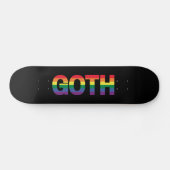 Gothic LGBTQ+ Regenbogen Persoonlijk Skateboard (Horizontaal)