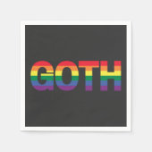 Gothic LGBTQ+ Regenbogen Servet (Voorkant)