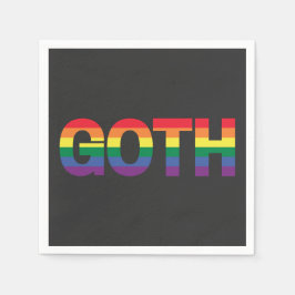 Gothic LGBTQ+ Regenbogen Servet