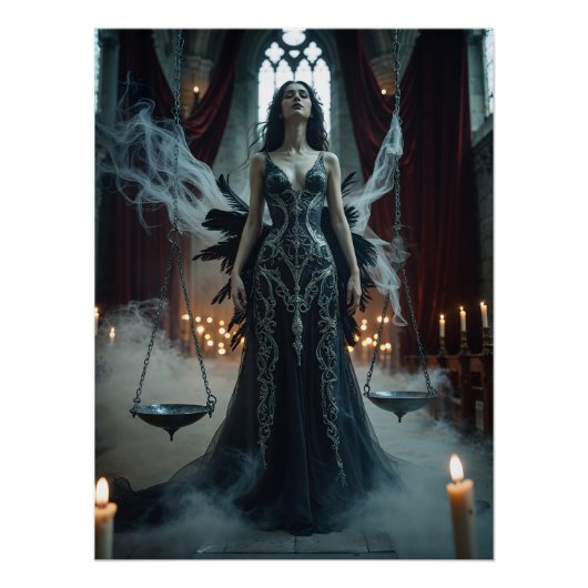 Gothic Libra – Justice in Balance Perfect Poster (Voorkant)