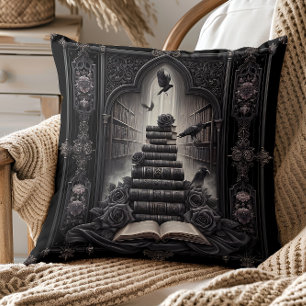 Gothic LIbrary Boek Sierkussen