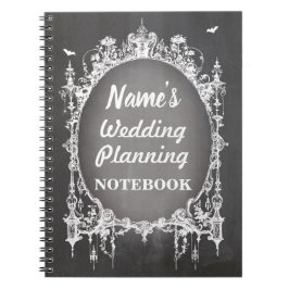 Gothic Lijst Chalk Notebook Weddenschappen Plannin Notitieboek