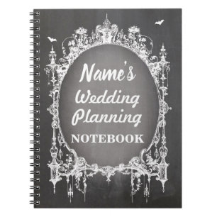 Gothic Lijst Chalk Notebook Weddenschappen Plannin Notitieboek