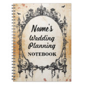 Gothic Lijst Cream Notebook Weduwen Planning Note Notitieboek (Voorkant)