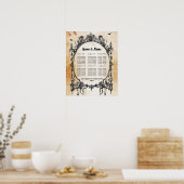 Gothic Lijst Table Plan Wedding Poster Seating (Keuken)