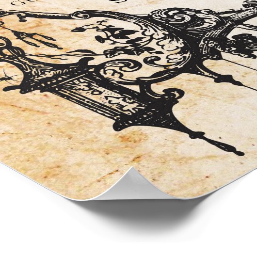 Gothic Lijst Table Plan Wedding Poster Seating (Hoek)