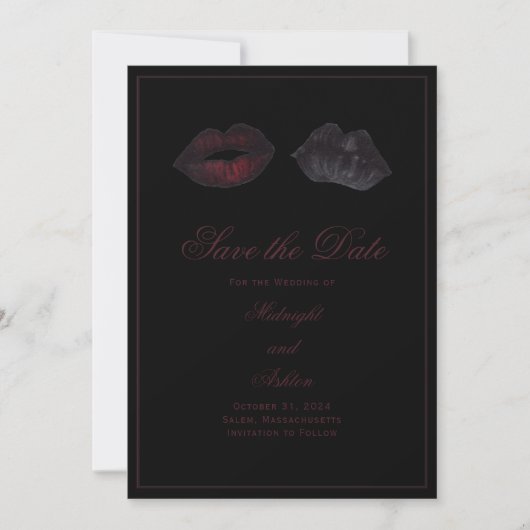 Gothic Lips Save the Date (Voorkant)