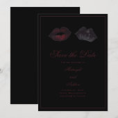 Gothic Lips Save the Date (Voorkant / Achterkant)