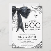 Gothic Little Boo Baby shower Invitation Kaart (Voorkant)