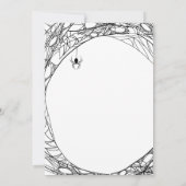 Gothic Little Boo Baby shower Invitation Kaart (Achterkant)