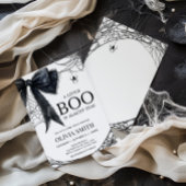 Gothic Little Boo Baby shower Invitation Kaart