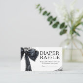 Gothic Little Boo Baby shower Luier Raffle Informatiekaartje (Staand voorkant)