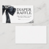 Gothic Little Boo Baby shower Luier Raffle Informatiekaartje (Voorkant / Achterkant)
