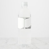 Gothic Little Boo Baby shower Waterfles Etiket (Achterkant)